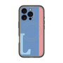 スリムプロテクションプレミアムケース with MagSafe［ オリジナル - initial color line - L blue ］