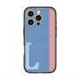スリムプロテクションプレミアムケース with MagSafe［ オリジナル - initial color line - L blue ］
