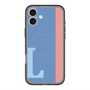 スリムプロテクションプレミアムケース with MagSafe［ オリジナル - initial color line - L blue ］