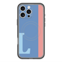 スリムプロテクションプレミアムケース with MagSafe［ オリジナル - initial color line - L blue ］