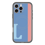 スリムプロテクションプレミアムケース with MagSafe［ オリジナル - initial color line - L blue ］