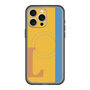 スリムプロテクションプレミアムケース with MagSafe［ オリジナル - initial color line - L orange ］