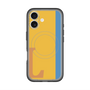 スリムプロテクションプレミアムケース with MagSafe［ オリジナル - initial color line - L orange ］
