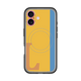 スリムプロテクションプレミアムケース with MagSafe［ オリジナル - initial color line - L orange ］