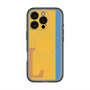 スリムプロテクションプレミアムケース with MagSafe［ オリジナル - initial color line - L orange ］