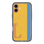 スリムプロテクションプレミアムケース with MagSafe［ オリジナル - initial color line - L orange ］