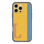 スリムプロテクションプレミアムケース with MagSafe［ オリジナル - initial color line - L orange ］