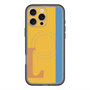 スリムプロテクションプレミアムケース with MagSafe［ オリジナル - initial color line - L orange ］