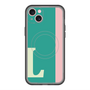 スリムプロテクションプレミアムケース with MagSafe［ オリジナル - initial color line - L green ］