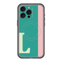 スリムプロテクションプレミアムケース with MagSafe［ オリジナル - initial color line - L green ］