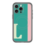 スリムプロテクションプレミアムケース with MagSafe［ オリジナル - initial color line - L green ］