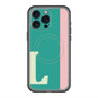 スリムプロテクションプレミアムケース with MagSafe［ オリジナル - initial color line - L green ］