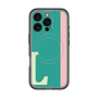 スリムプロテクションプレミアムケース with MagSafe［ オリジナル - initial color line - L green ］