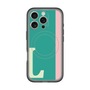 スリムプロテクションプレミアムケース with MagSafe［ オリジナル - initial color line - L green ］