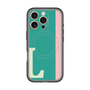 スリムプロテクションプレミアムケース with MagSafe［ オリジナル - initial color line - L green ］