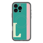 スリムプロテクションプレミアムケース with MagSafe［ オリジナル - initial color line - L green ］