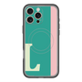 スリムプロテクションプレミアムケース with MagSafe［ オリジナル - initial color line - L green ］