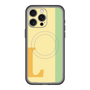 スリムプロテクションプレミアムケース with MagSafe［ オリジナル - initial color line - L yellow ］