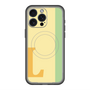 スリムプロテクションプレミアムケース with MagSafe［ オリジナル - initial color line - L yellow ］