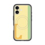 スリムプロテクションプレミアムケース with MagSafe［ オリジナル - initial color line - L yellow ］