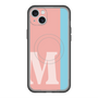 スリムプロテクションプレミアムケース with MagSafe［ オリジナル - initial color line - M pink ］