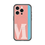 スリムプロテクションプレミアムケース with MagSafe［ オリジナル - initial color line - M pink ］