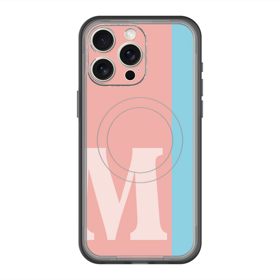 スリムプロテクションプレミアムケース with MagSafe［ オリジナル - initial color line - M pink ］