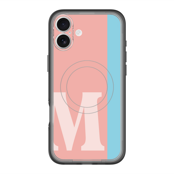 スリムプロテクションプレミアムケース with MagSafe［ オリジナル - initial color line - M pink ］