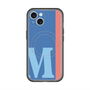 スリムプロテクションプレミアムケース with MagSafe［ オリジナル - initial color line - M blue ］