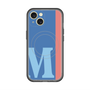 スリムプロテクションプレミアムケース with MagSafe［ オリジナル - initial color line - M blue ］