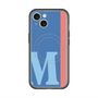 スリムプロテクションプレミアムケース with MagSafe［ オリジナル - initial color line - M blue ］