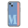 スリムプロテクションプレミアムケース with MagSafe［ オリジナル - initial color line - M blue ］