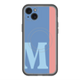 スリムプロテクションプレミアムケース with MagSafe［ オリジナル - initial color line - M blue ］