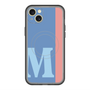 スリムプロテクションプレミアムケース with MagSafe［ オリジナル - initial color line - M blue ］