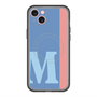 スリムプロテクションプレミアムケース with MagSafe［ オリジナル - initial color line - M blue ］