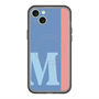 スリムプロテクションプレミアムケース with MagSafe［ オリジナル - initial color line - M blue ］