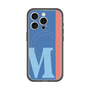 スリムプロテクションプレミアムケース with MagSafe［ オリジナル - initial color line - M blue ］