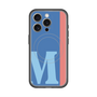 スリムプロテクションプレミアムケース with MagSafe［ オリジナル - initial color line - M blue ］