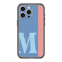 スリムプロテクションプレミアムケース with MagSafe［ オリジナル - initial color line - M blue ］