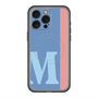 スリムプロテクションプレミアムケース with MagSafe［ オリジナル - initial color line - M blue ］