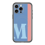 スリムプロテクションプレミアムケース with MagSafe［ オリジナル - initial color line - M blue ］