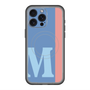 スリムプロテクションプレミアムケース with MagSafe［ オリジナル - initial color line - M blue ］