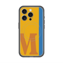 スリムプロテクションプレミアムケース with MagSafe［ オリジナル - initial color line - M orange ］