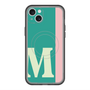 スリムプロテクションプレミアムケース with MagSafe［ オリジナル - initial color line - M green ］
