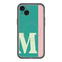 スリムプロテクションプレミアムケース with MagSafe［ オリジナル - initial color line - M green ］
