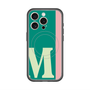 スリムプロテクションプレミアムケース with MagSafe［ オリジナル - initial color line - M green ］