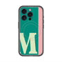 スリムプロテクションプレミアムケース with MagSafe［ オリジナル - initial color line - M green ］