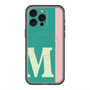 スリムプロテクションプレミアムケース with MagSafe［ オリジナル - initial color line - M green ］