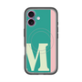 スリムプロテクションプレミアムケース with MagSafe［ オリジナル - initial color line - M green ］