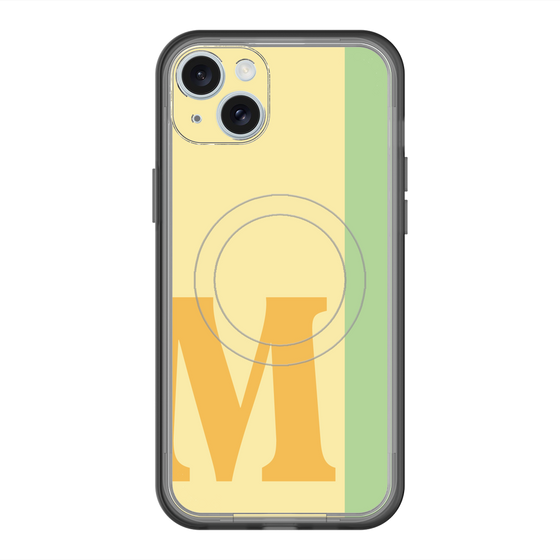 スリムプロテクションプレミアムケース with MagSafe［ オリジナル - initial color line - M yellow ］